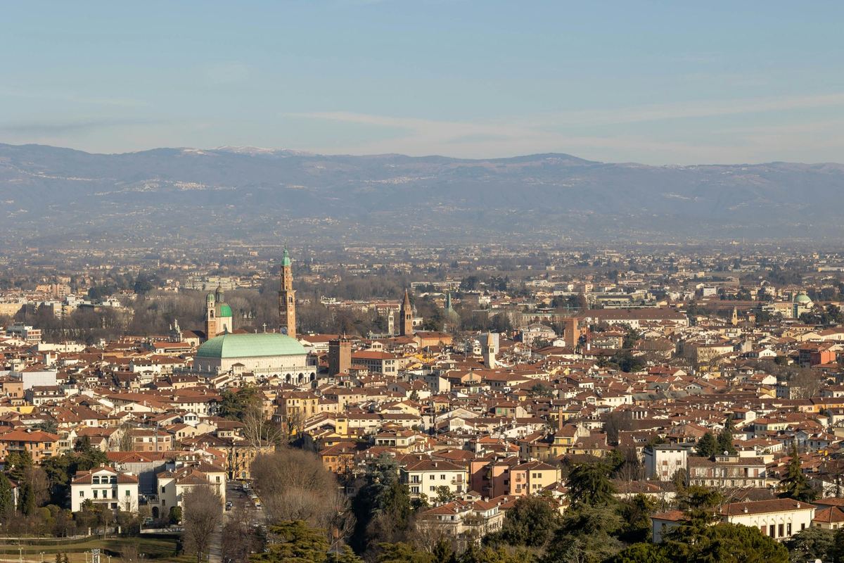 Vicenza, panorama invernale